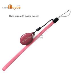 Japanese Mobile Phone Strap with a PVC cleaner 7mm Nylon Mobile Strap with screen cleaner