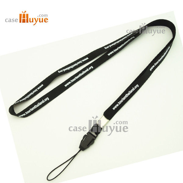 10mm Nylon Lanyard in one color silk printing neck lanyard from China Lanyard Manufacturer